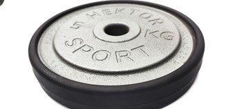 OBCIĄŻENIE HEKTOR 5 KG FI 26 z opaską POLIURETA T5