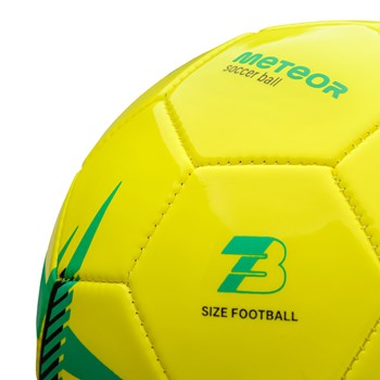 Piłka nożna Meteor Spin rozmiar 1 żółty
