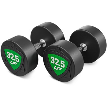 Zestaw hantli poliuretanowych 1-10kg skok co 1 kg