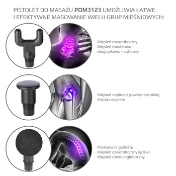 PISTOLET DO MASAŻU HMS PDM3123