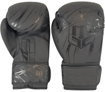 Rękawice bokserskie MASTERS RPU-BLACK/BLACK  12 OZ