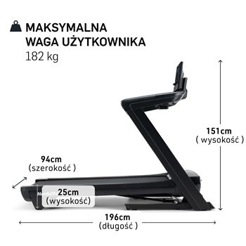 NORDICTRACK BIEŻNIA ELEKTRYCZNA COMMERCIAL NTL1312