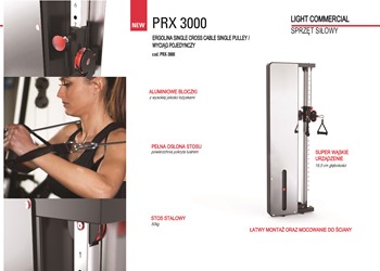 Brama przyścienna TOORX Single Cross PRX3000