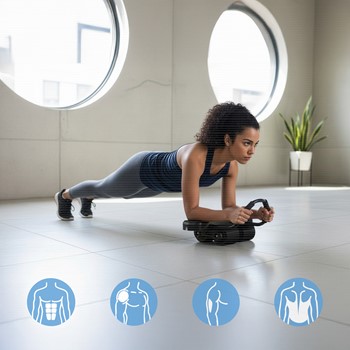 AUTOMATYCZNE KOŁO DO ĆWICZEŃ MIĘŚNI BRZUCHA KA40