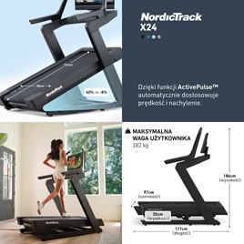 BIEŻNIA ELEKTRYCZNA NORDICTRACK X24