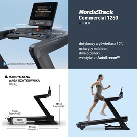 NORDICTRACK BIEŻNIA ELEKTRYCZNA COMMERCIAL1250