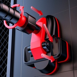 DRĄŻEK DO PODCIĄGANIA Z POCZWÓRNYM WSPARCIEM HMS