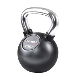 KETTLEBELL HMS GUMA Z CHROMOWANĄ RĄCZKĄ 20 KG