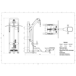 Maszyna 2-w-1 wyciąg górny i dolny MARBO MP-U211