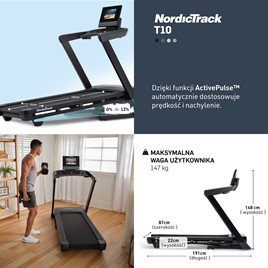 NORDICTRACK BIEŻNIA ELEKTRYCZNA T10