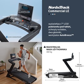 NORDICTRACK BIEŻNIA ELEKTRYCZNA COMMERCIAL NTL1312