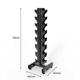 ZESTAW HANTLI CHD 2 x 1 - 8 KG (72 KG) + STOJAK